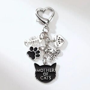 {NEW} Mother of Cats" Keychain